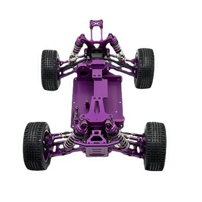 BAIJAC Compatible with WLtoys 1/14 144010 144001 144002 RC Car Metal Upgrade & Modification, Spare Parts Assembly, Metal Frame, No Electronic Equipment ( Color : Purple )