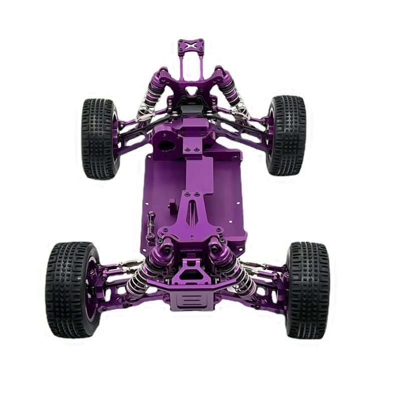 BAIJAC Compatible with WLtoys 1/14 144010 144001 144002 RC Car Metal Upgrade & Modification, Spare Parts Assembly, Metal Frame, No Electronic Equipment ( Color : Purple )
