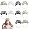 ABOOFAN Happy New Year Headband Tiara 12Pcs 2023 New Years Eve Party Decorations Glitter Photo Props New Years Party Favors Christmas Hair Hoop Headdress Hair Accessories
