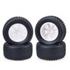 4PCS 110mm Small Nail Tires Wheels 12mm Hub Hex for 1/10 ZD Racing Tamiya DHK 8135 Wltoys RC Desert Buggy Short Course Truck Car ( Color : White ) view 1