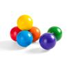 MERRYHEART 1.8 Inch Montessori Wooden Rainbow Balls, Colorful/Pastel/Natural Wooden Ball Toys for Toddler & Baby Grasping, Preschool Learning Material, Educational Counting Toy - 6 Pcs view 1