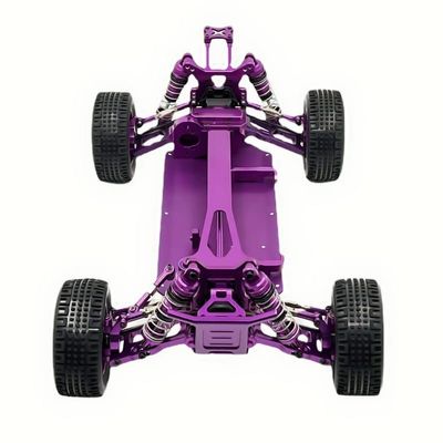 BAIJAC Compatible with WLtoys 1/12 124017 124019 RC Car Metal Modified Frame, Upgrade Spare Parts to Assemble The Frame, Excluding Electronic Equipment ( Color : Purple )