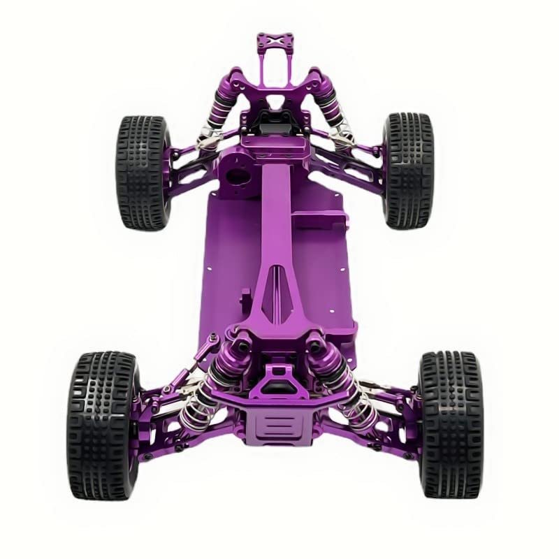 BAIJAC Compatible with WLtoys 1/12 124017 124019 RC Car Metal Modified Frame, Upgrade Spare Parts to Assemble The Frame, Excluding Electronic Equipment ( Color : Purple )
