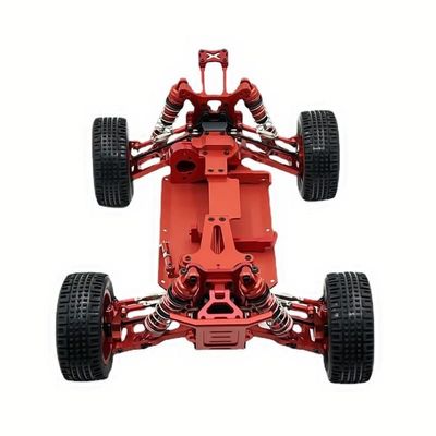 BAIJAC Compatible with WLtoys 1/14 144010 144001 144002 RC Car Metal Upgrade & Modification, Spare Parts Assembly, Metal Frame, No Electronic Equipment ( Color : Red )