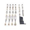BAIJAC 1/24 Compatible with Xiaoqi FCX24 RC Car Metal Modification Parts, Upgrade Shock Absorber, Tie Rod, Steering Link kit (Color : Silver) view 1