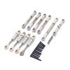 BAIJAC 1/24 Compatible with Xiaoqi FCX24 RC Car Metal Modification Parts, Upgrade Shock Absorber, Tie Rod, Steering Link kit (Color : Silver) view 2