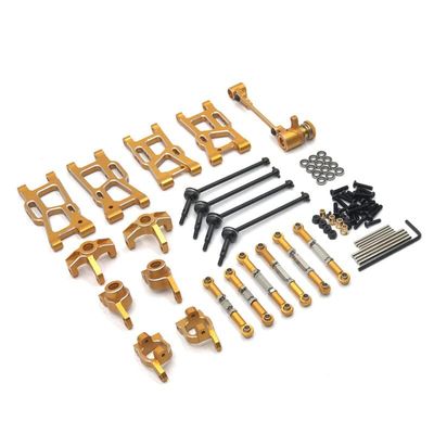 BAIJAC for WLtoys 144010 144001 144001 124017 124016 124018 124019 Metal Conversion Parts, Replacement Wearing Parts, New Upgrade Kits ( Color : Gold )
