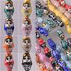 Habiba Nesting Dolls Nesting Dolls Russian Matryoshka Shape Patterns Ceramic Porcelain Loose Crafts Beads Lot DIY No Formaldehyde Stacking Dolls Educational view 4