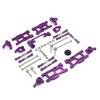 BAIJAC Compatible with WLtoys 124017 124016 124018 124019 144001 144002 RC Car General Metal Upgrade Parts, Modified 12-Piece Set, Equipped with Screws ( Color : Purple ) view 2