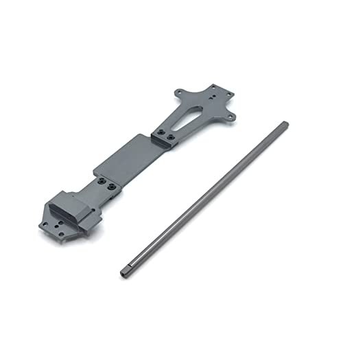 BAIJAC 144001 144002 RC Car Upgrade Parts, Metal Upgrade Modification, Second Floor Plate & Central Drive Shaft, Multi-Color (Color : Titanium)