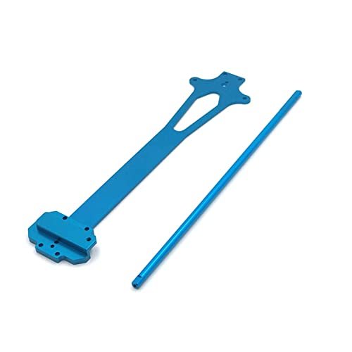 WLtoys 124016 124018 124019 RC Car Upgrade Parts, Metal Modification Second Floor Plate & Central Drive Shaft, Multicolor ( Color : Blue )