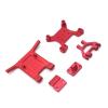144010 144001 124017 124016 124018 124019 RC Car Metal Upgrade Parts, Modified Shock Mount & Front Bumper 6 Colors ( Color : Red ) view 1