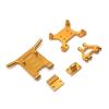 144010 144001 124017 124016 124018 124019 RC Car Metal Upgrade Parts, Modified Shock Mount & Front Bumper 6 Colors ( Color : Red ) view 2