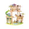 Hape Pandas Bamboo House, Green Planet Explorers | Educational Toy Doll House with Furniture, for Children Ages 3+ Years view 1