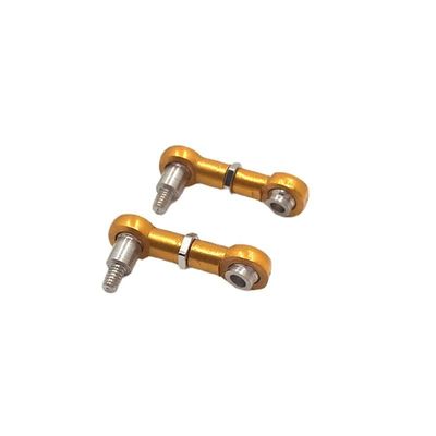 BAIJAC 1/28 K969 K979 K989 P929 RC Car Parts Metal Upgrade Adjustable Steering Rod ( Color : Gold )