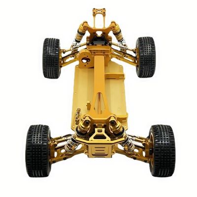 BAIJAC Compatible with WLtoys 1/12 124017 124019 RC Car Metal Modified Frame, Upgrade Spare Parts to Assemble The Frame, Excluding Electronic Equipment ( Color : Gold )