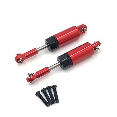 BAIJAC Compatible with WLtoys 1:18 RC Car A949 A959 A969 A979 K929 General Metal Modification Parts, a Pair of Upgraded Hydraulic Shock Absorbers (Color : Red)