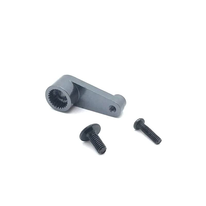 BAIJAC for WLtoys 144001 1/14 RC Car Upgrade Spare Parts Metal 144001-1263 25T Servo Arm Horn Upgrade Parts ( Color : Titanium )