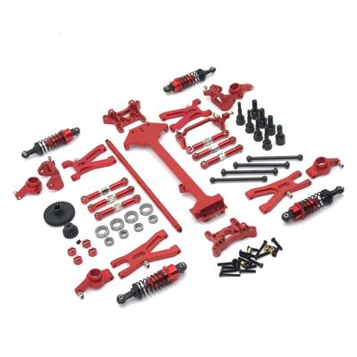 BAIJAC Suitable for WLtoys 1/18 A959 A949 A969 A979 K929 Remote Control Car Upgrade Parts, Metal Modification 19-Piece Set ( Color : Red )