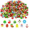 150 Pcs Christmas Mini Erasers for Kids, Cute Small Animal Erasers Bulk for Kids Desk Pets Christmas Pencil Erasers Socks Santa Snowflakes Gift Filling Homework School Classroom Rewards Prizes view 1