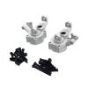 BAIJAC Compatible with YI Kong YK4102 4103 4082 Climbing RC Car Metal Upgrade Parts, A Pair of Front Steering Cups, Aluminum Alloy Modification Parts (Color : Silver) view 1