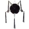 Large 5-Point Star Black Pinata, Elegant Black and Silver Halloween Gothic or Goth Graduation, Wednesday Pinata, Handmade Foldable Mexican Piata supports 6 lb of candies view 1