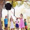 Large 5-Point Star Black Pinata, Elegant Black and Silver Halloween Gothic or Goth Graduation, Wednesday Pinata, Handmade Foldable Mexican Piata supports 6 lb of candies view 4