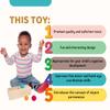 Leticia's Corner Montessori-Inspired Wooden Object Permanence Box, Sliding Top Box with Felt, Wooden and Knitted Balls, Imbucare Box, Ball Drop, Montessori Toy for Babies 6 Months and Older view 2