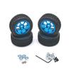 Compatible with WLtoys/ WPL Model/ MN Model/ LC /HL etc. RC Car Metal Upgrade Modified Parts Set of Wheels & Tires Multiple ( Color : Blue ) view 1