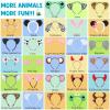 28 Pieces Safari Animal Headbands with Ears, Horns, and Hoops - Jungle Theme Birthday Photo Props for Kids and Adults view 3