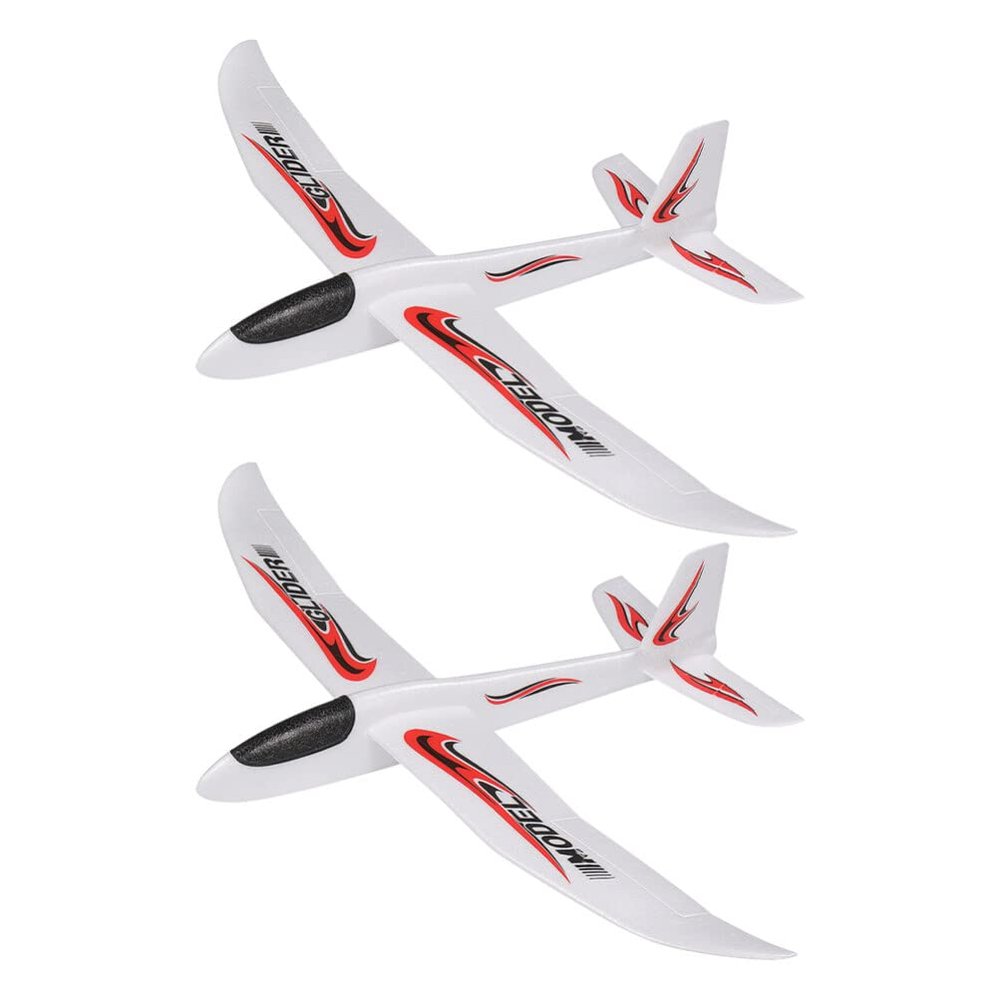 Hand Throwing Plane, Foam Glider Airplane Toy, 39 inch Throwing Foam Plane Catapult Flying Plane Model Toy for Outdoor Sports Toys Birthday Gifts for Boys Girls, (2PCS)