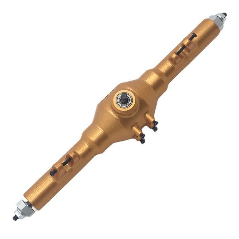 BAIJAC Upgrade Rear Axle Assembly for WLtoys 12428 12423 12427 12428-A 12428-B 12428-C, Compatible with Feiyue 1/12 RC Car Metal Modification Parts ( Color : Gold )