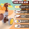 PerKidern Baby Balance Bike for 1-2 Year Old Boy Girl, Unique Horse Design, for 12-24 Months, 4 Wheels Toddler Balance Bike, Baby Bike 1+ Years Boys & Girls First Birthday Gifts view 3
