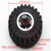 HOBBYSOUL Adjustable Offset 1.0 rc Wheels Rims Silver Black & 1/24 Tires, Heavy 1.0 Beadlock Wheels and Tires for 1:24 RC Crawler Axial SCX24 Upgrade,(4-Pack, Assembled) view 4