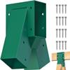 BeneLabel A-Frame Middle Swing Set Brackets, Heavy Duty Steel Swing Set Hardware with Mounting Hardware, DIY Swing Set Bracket Swing Set Kit for 2 (4x4) Legs & 1 (4x6) Beam, Green view 1