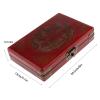 MWNAGO Chinese Abacus with Vintage Leather Box,Classic Wooden Abacus 9 Column Bead Arithmetic Abacus with Classic Calculator Counting Gifts Collectibles Abacus Gift for Adults view 2