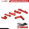 RCAWD Aluminum Servo Mount for 1/10 Losi Rock Rey, Losi Baja Rey Upgrades, Steering Servo Set Parts for # LOS231008 Red view 4
