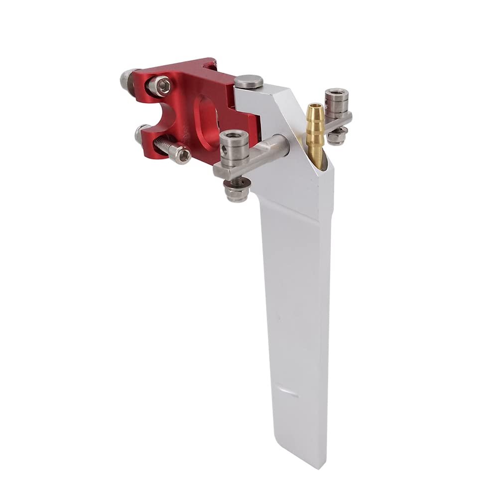 KEEYOODOK 130mm RC Boat Rudder Aluminum Water Pickup Inlet Steering Rudder for RC Racing Boat Speed Catamaran CAT Oval Boat