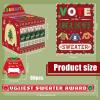 65 Pcs Ugly Sweater Party Voting Cards Sets with Ugly Sweater Contest Ballot Box, 60 Voting Cards and 3 Sweater Award Sashes for Winter Xmas Party Game Decorations Office Holiday Party Supplies view 2