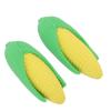 Mini Food Erasers,100Pcs Mini Corn Erasers Corn Pencil Erasers Funny Vegetable Shape Erasers for Party Favors Classroom Rewards Prizes carnival prizes view 1