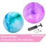 CORECISE Marbleized Bouncy Balls - Set of 2 Large Inflatable Bouncy Ball with Hand Air Pump & 2 Pin Neddles view 2