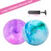 CORECISE Marbleized Bouncy Balls - Set of 2 Large Inflatable Bouncy Ball with Hand Air Pump & 2 Pin Neddles view 3
