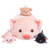 Achwishap Pig Stuffed Animal Mommy 19.6 with 3 Pig Babies Plush,4 PCS Cute Pig Plushie Pillow,Kawaii Plush Toys Soft Hugging Pillow for Kids Girls Boys Birthday Gifts for Valentines(Pink Pig Family) view 1