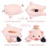 Achwishap Pig Stuffed Animal Mommy 19.6 with 3 Pig Babies Plush,4 PCS Cute Pig Plushie Pillow,Kawaii Plush Toys Soft Hugging Pillow for Kids Girls Boys Birthday Gifts for Valentines(Pink Pig Family) view 3