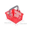 Kisangel 20Pcs Mini Plastic Shopping Baskets, Dollhouse Kids Grocery Basket with Handles Picnic Cart for Kitchen Pretend Toys, Red view 2