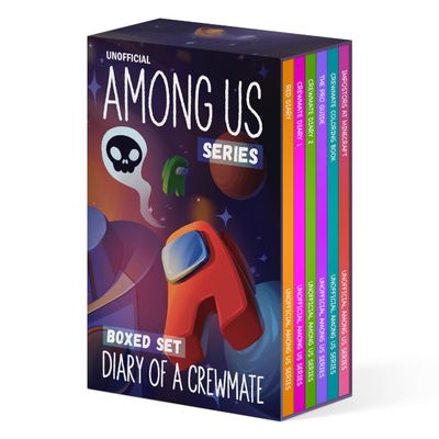 Kid-Fi Media Among Us Inspired Boxed Set - 5 Adventure Stories for Kids, Young Gaming Fans (Plus Bonus Coloring Book) - Unofficial & Independent, Gift for Children, Gamer Boys & Girls