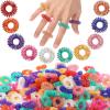 Nuogo 300 Pcs Acupressure Rings Spiky Sensory Finger Rings for Fingers Stress Relief Fidget Sensory Toys for Teens Adults Stress Reliever Massage view 1