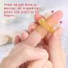 Nuogo 300 Pcs Acupressure Rings Spiky Sensory Finger Rings for Fingers Stress Relief Fidget Sensory Toys for Teens Adults Stress Reliever Massage view 3