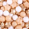 GOGOSO Ball Pit Balls for Toddlers Kids Plastic Balls for Ball-Pit Playpen Pool Baby Play Pastel BPA-Free Non Toxic Play Pastel Crush Proof Bal Fun Shaped Star Gold Beige White 100pcs view 1