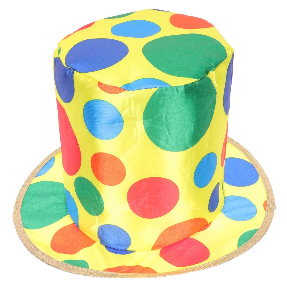LUOZZY Clown Hat Polka Dot Clown Hat Halloween Clown Costume Accessories Carnival Party Stage Cosplay Hat Party Favors Xmas Gifts
